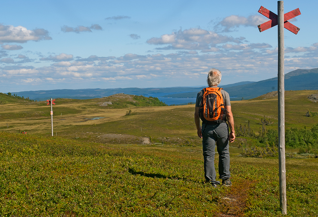 När man vandrar Björnbacksturen från Vålådalen har man sagolik utsikt. En fjällupplevelse i världsklass i Södra Årefjällen.